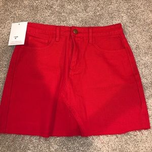 RUMOR denim skirt from White fox boutique.